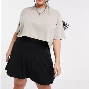 ASOS Curve Elastic Mini Skirt